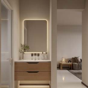 现代洗手柜3D模型下载